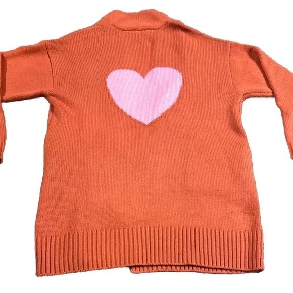 Candace Cameron Bure Regular Novelty Cardigan Azalea Pink Valentine Heart Small - Picture 2 of 6